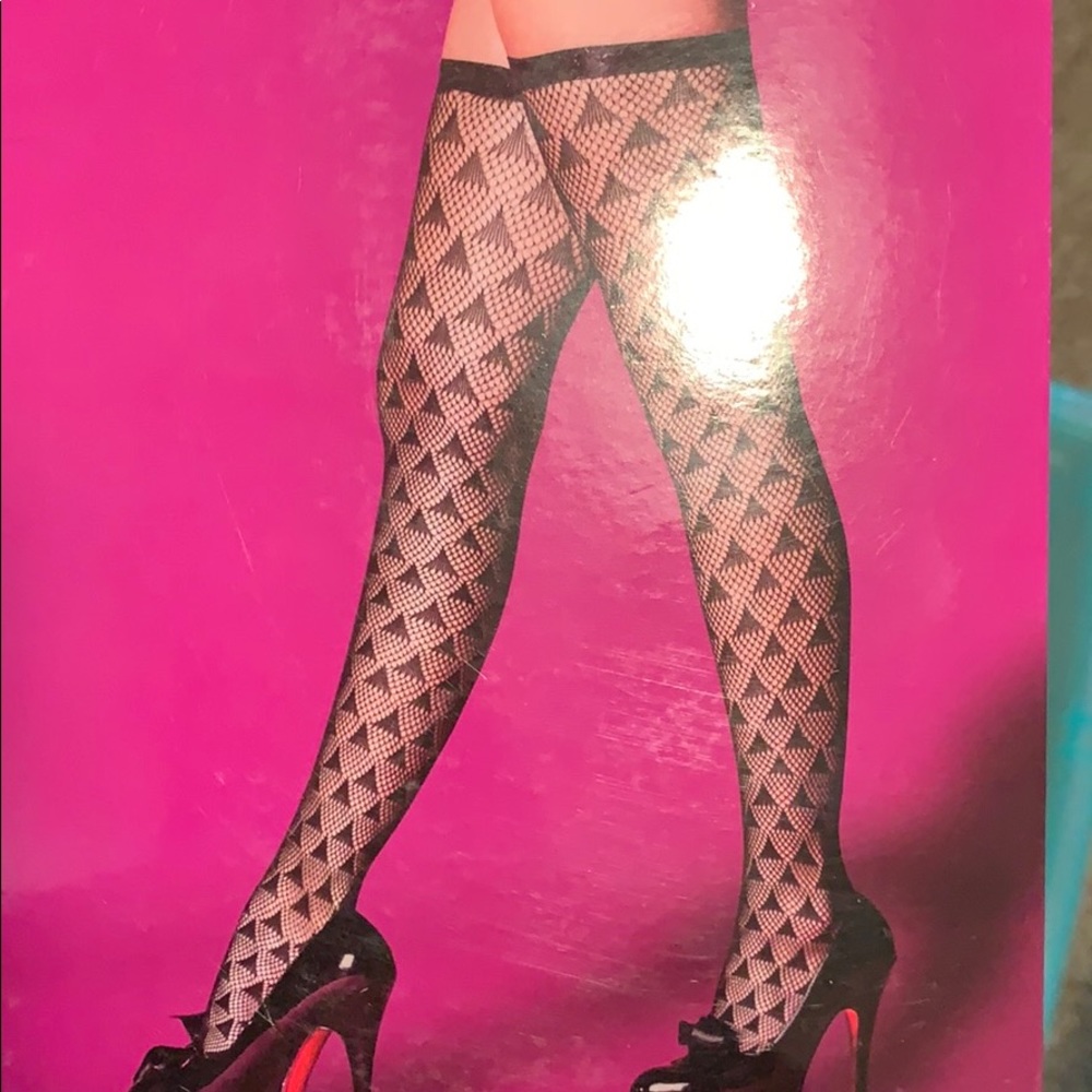 Diamond thigh highs